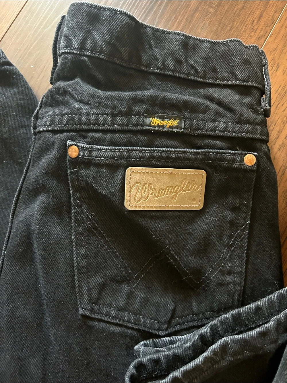 BOGO! 2 pairs! Wrangler boys black jeans size 12 & 16 husky